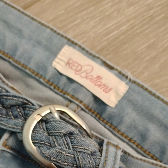 Women's Light Blue Flared Jeans - Picture 5 of 11